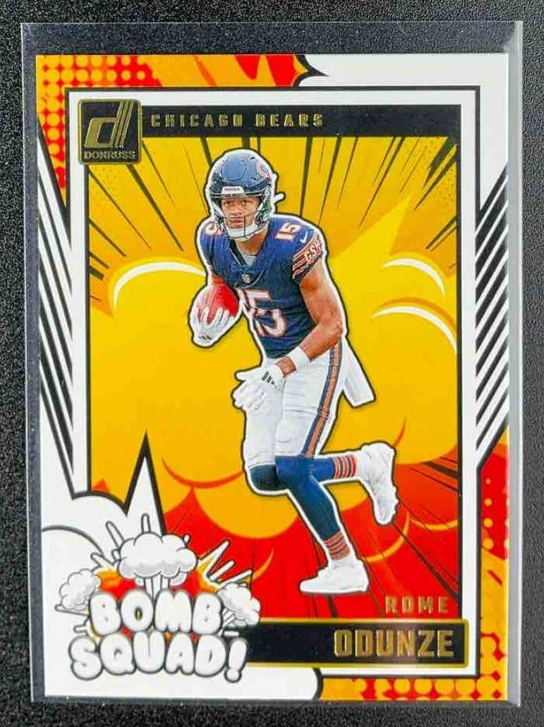 ROME ODUNZE 2024 PANINI DONRUSS #3 BOMB SQUAD RC BEARS