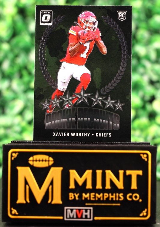 XAVIER WORTHY  2024 DONRUSS OPTIC ROOKIE RECRUITS RC #8 CHIEFS