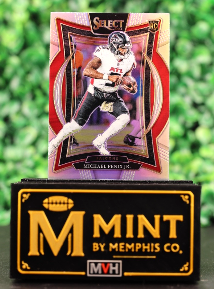 MICHAEL PENIX JR. 2024 PANINI SELECT - CONCOURSE #80 SILVER PRIZM (RC) FALCONS