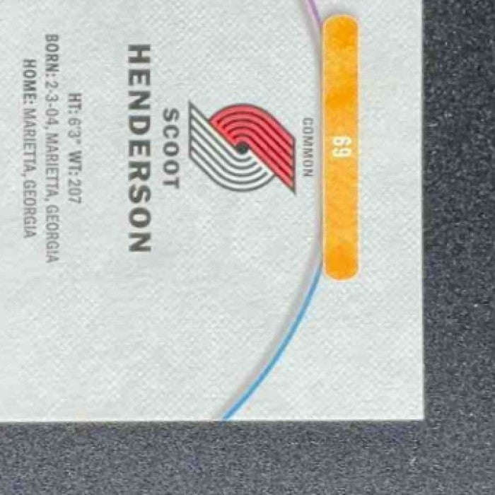 2025 Topps Finest Scoot Henderson #69 Common Oil Spill Refractor