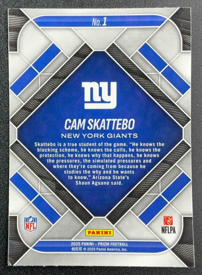 CAM SKATTEBO 2025 PANINI PRIZM #1 EMERGENT GIANTS