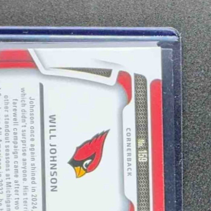 WILL JOHNSON 2025 PANINI CERTIFIED #159 ROOKIES MIRROR /399 RC CARDINALS