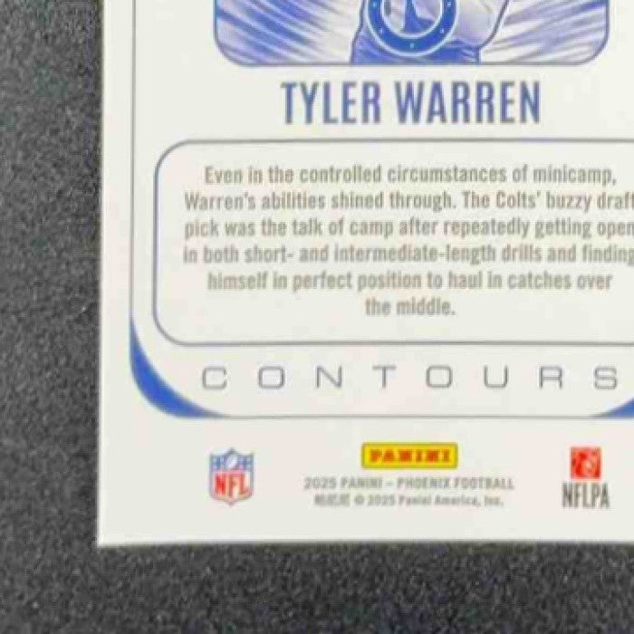 TYLER WARREN 2025 PANINI PHOENIX #14 CONTOURS RC COLTS