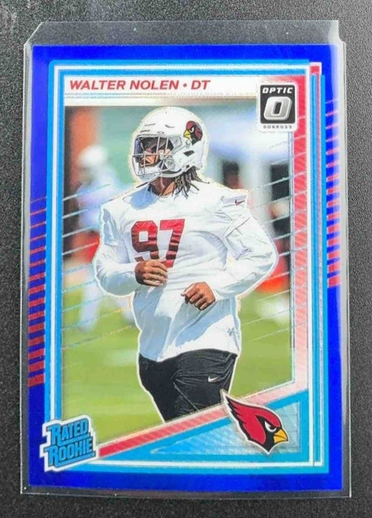 2025 Panini Donruss Optic Walter Nolen #276 Rated Rookie Blue Hyper Prizm