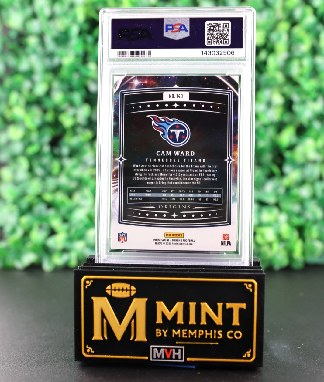 CAM WARD 2025 PANINI ORIGINS BLUE /199 ROOKIE RC COLOR MATCH TITANS