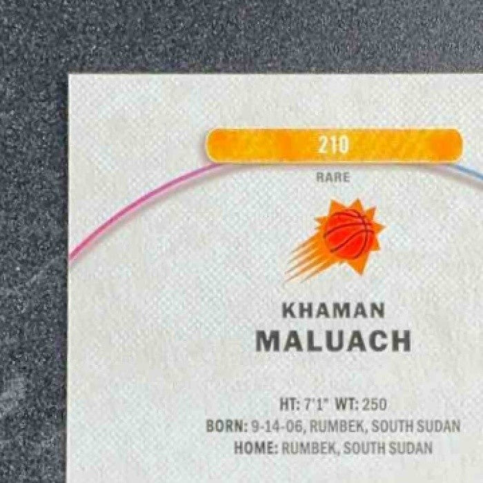 KHAMAN MALUACH 2025-26 TOPPS FINEST #210 RARE RC SUNS