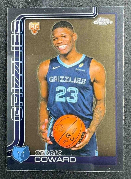 CEDRIC COWARD 2025-26 TOPPS CHROME #261 RC GRIZZLIES