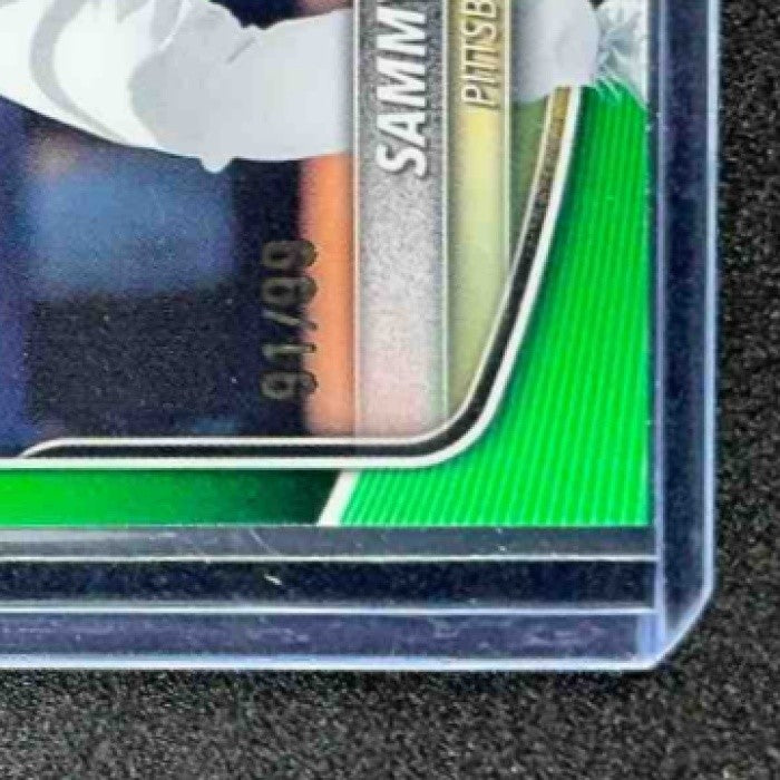 SAMMY STAFURA 2025 BOWMAN DRAFT #BDC-187 CHROME GREEN REFRACTOR 91/99 PIRATES