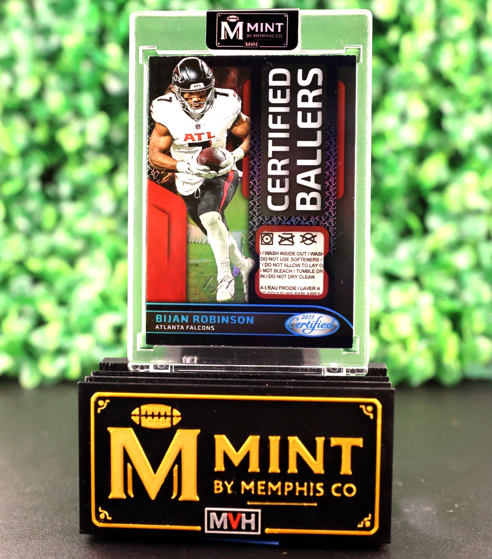 BIJAN ROBINSON 2025 PANINI FOTL 1/1 CERTIFIED BALLERS ONE OF ONE SSP FALCONS
