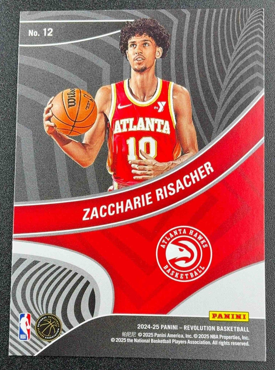 ZACCHARIE RISACHER 2024-25 PANINI REVOLUTION #12 SHOWSTOPPERS RC HAWKS