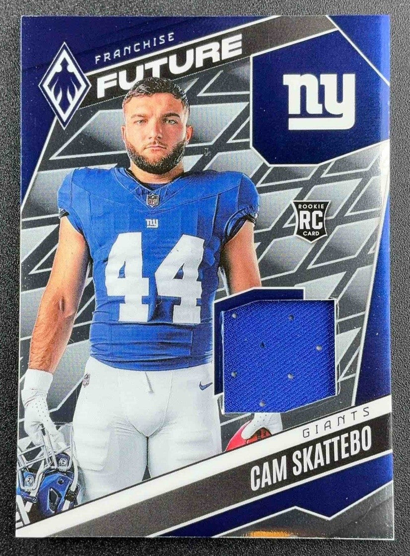 2025 Panini Phoenix Cam Skattebo #FFM-CSO Franchise Future Material /299 MEM RC