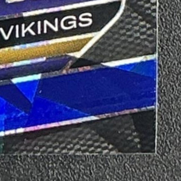 RANDALL MCDANIEL 2025 PANINI PRIZM BLACK #91 BLUE ICE 82/125 VIKINGS