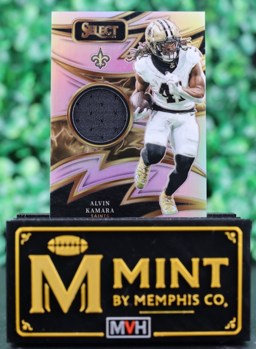 ALVIN KAMARA 2024 SELECT SPARKS PATCH SILVER PRIZM SAINTS /149