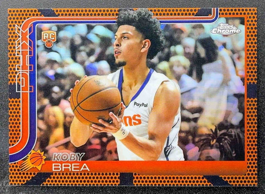 KOBY BREA 2025-26 TOPPS CHROME #292 BASKETBALL REFRACTOR RC SUNS
