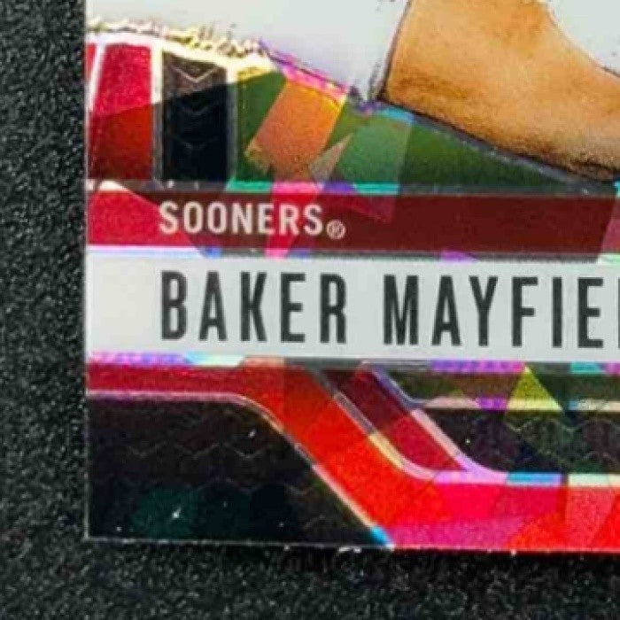 BAKER MAYFIELD 2025 PANINI PRIZM DRAFT PICKS #187 RED ICE SOONERS