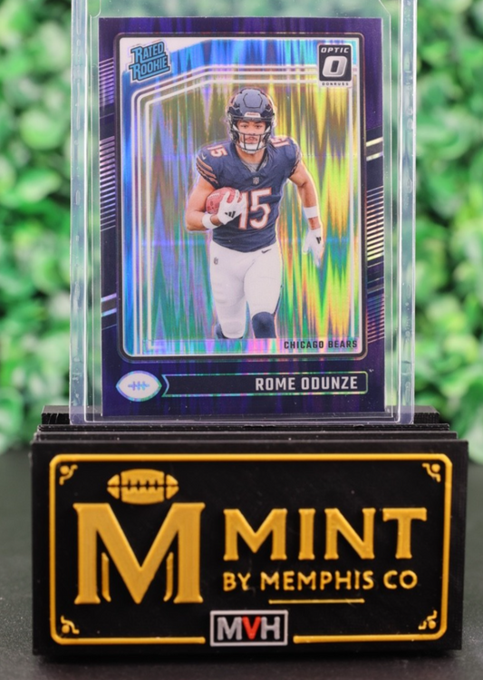 ROME ODUNZE 2024 PANINI DONRUSS OPTIC RATED ROOKIE PURPLE SHOCK PRIZM