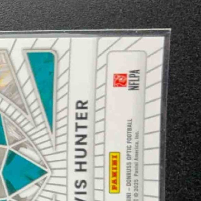 TRAVIS HUNTER 2025 PANINI DONRUSS OPTIC #1 DIAMOND HANDS RC JAGUARS