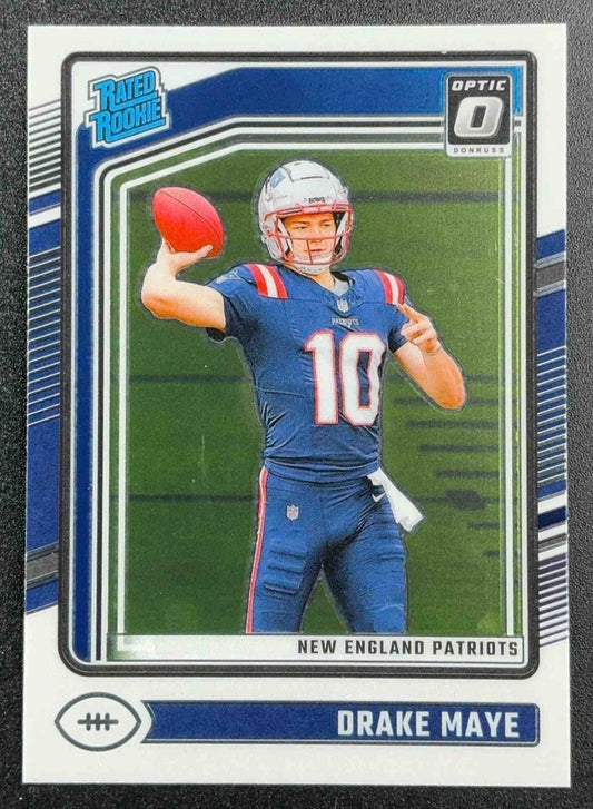 DRAKE MAYE 2024 PANINI DONRUSS OPTIC #229 RATED ROOKIE PATRIOTS