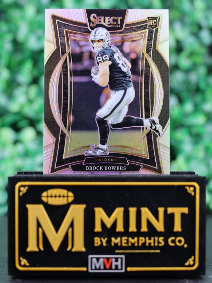 BROCK BOWERS 2024 SELECT CONCOURSE #31 SILVER PRIZM RC RAIDERS