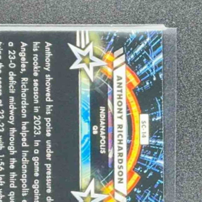 ANTHONY RICHARDSON 2024 TOPPS COSMIC CHROME #SC-14 STAR COMMAND COLTS