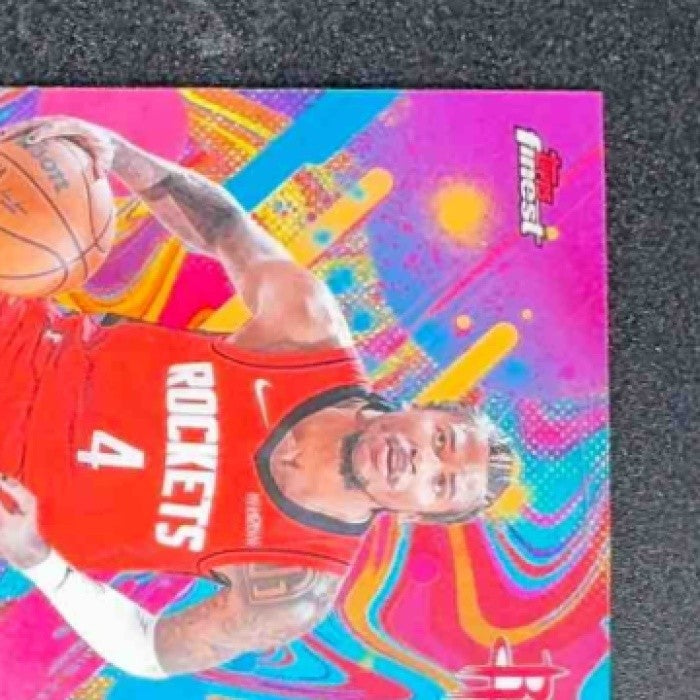 JALEN GREEN 2025-26 TOPPS FINEST #90 COMMON OIL SPILL REFRACTOR ROCKETS