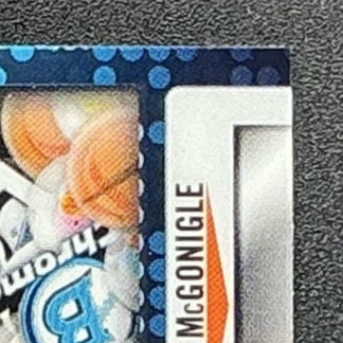 KEVIN MCGONIGLE 2025 BOWMAN DRAFT #PP-2 CHROME PRIZED PROSPECTS TIGERS