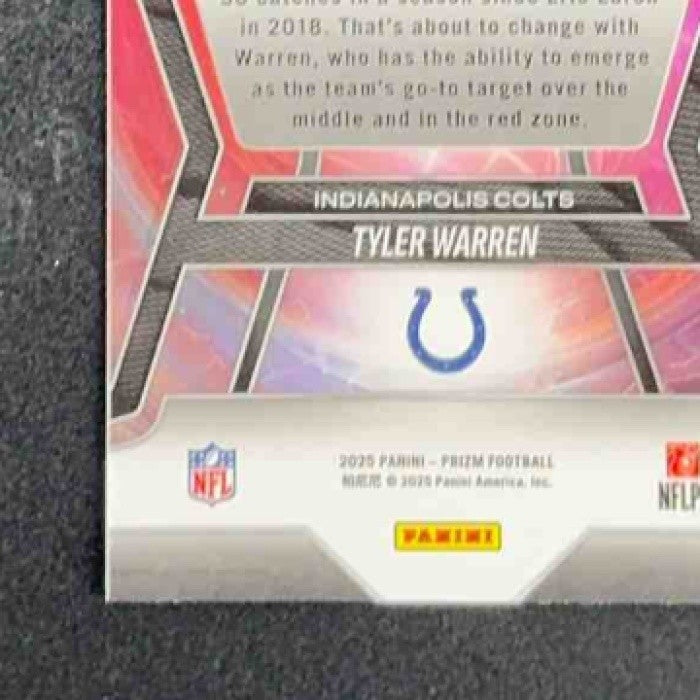 TYLER WARREN 2025 PANINI PRIZM #15 PRIZMATIC RC COLTS
