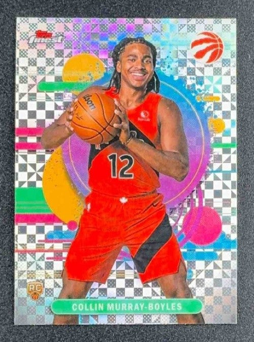 COLLIN MURRAY-BOYLES 2025-26 TOPPS FINEST #109 UNCOMMON X-FRACTOR RC RAPTORS