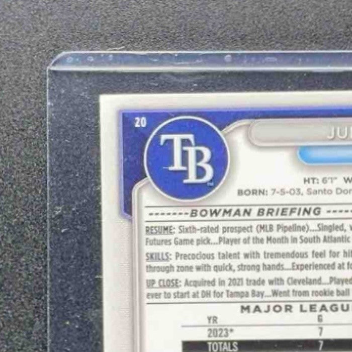 JUNIOR CAMINERO 2024 BOWMAN MEGA BOX #20 MOJO REFRACTOR RAYS