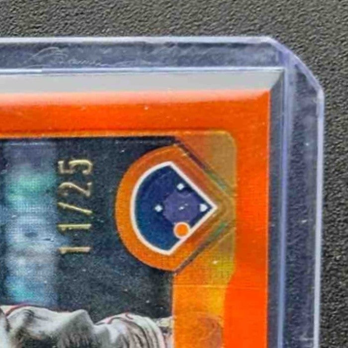 ISAAC PAREDES 2025 TOPPS CHROME UPDATE #USC29 ORANGE LAVA REFRACTOR 11/25 ASTROS