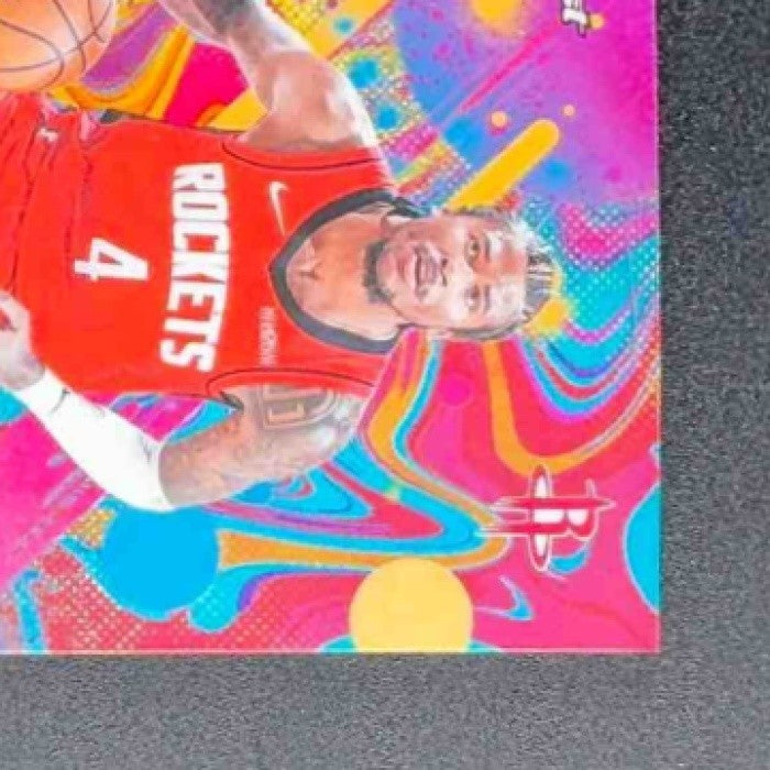 JALEN GREEN 2025-26 TOPPS FINEST #90 COMMON OIL SPILL REFRACTOR ROCKETS