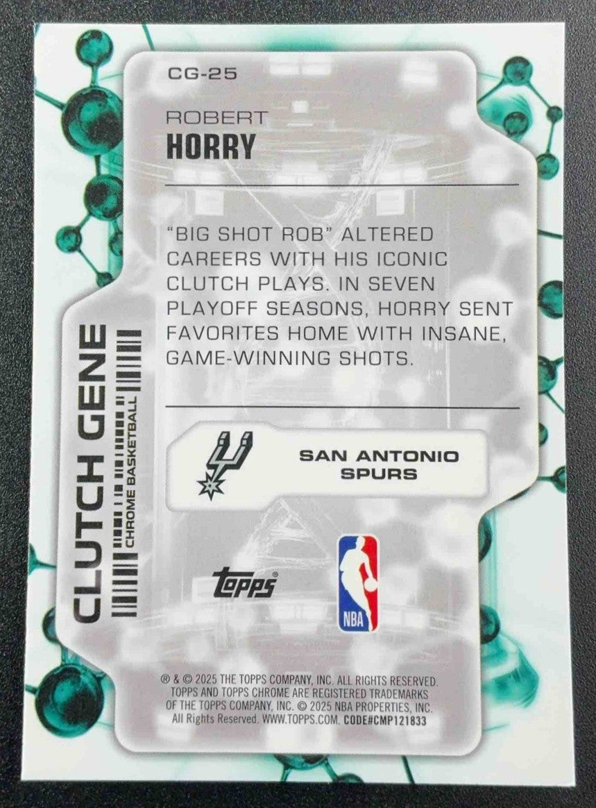 ROBERT HORRY 2025-26 TOPPS CHROME #CG-25 CLUTCH GENE SPURS