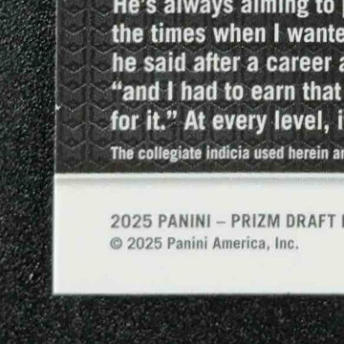 DONOVAN EDWARDS 2025 PANINI PRIZM DRAFT PICKS #65 RED ICE RC WOLVERINES