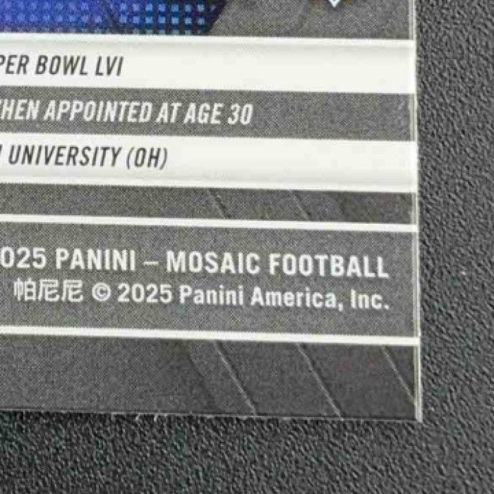 SEAN MCVAY 2025 PANINI MOSAIC #238 NO HUDDLE SILVER PRIZM RAMS