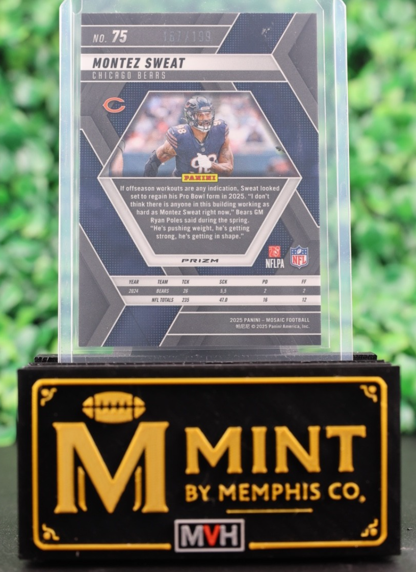 MONTEZ SWEAT 2025 PANINI MOSAIC #75 ORANGE MOSAIC PRIZM /199
