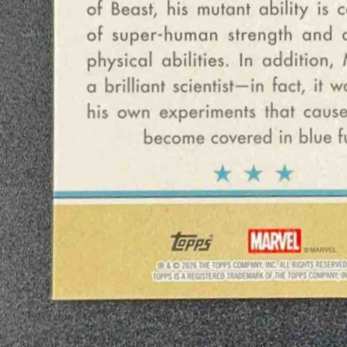 BEAST 2026 TOPPS BROOKLYN COLLECTION MARVEL CAPTAIN AMERICA #49