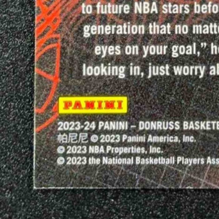 2023 Panini Donruss Cason Wallace #9 Retro Series Gold Press Proof RC