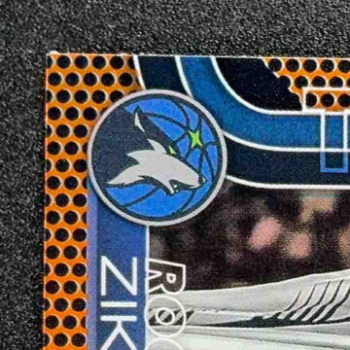 ROCCO ZIKARSKY 2025-26 TOPPS CHROME #296 BASKETBALL REFRACTOR RC TIMBERWOLVES