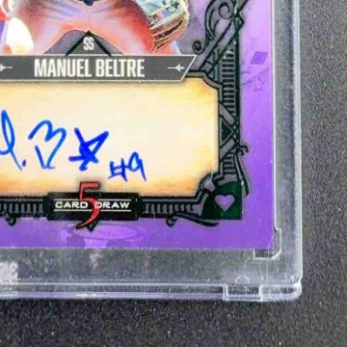 2023 Wild Card 5 Card Draw Auto Manuel Beltre /4