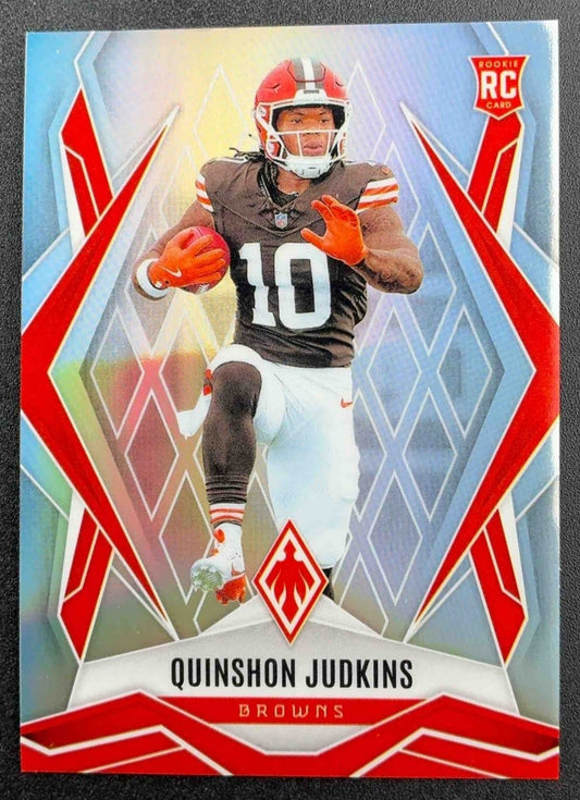 QUINSHON JUDKINS 2025 PANINI PHOENIX #191 SILVER RC BROWNS