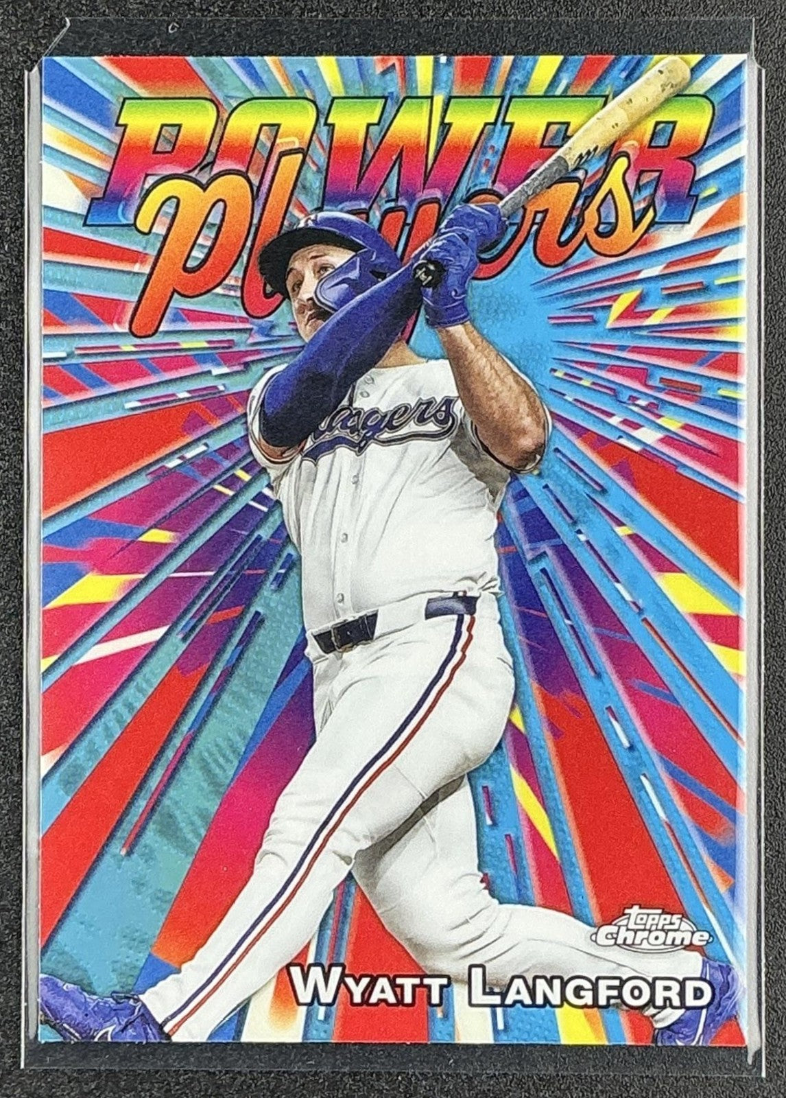 WYATT LANGFORD 2025 TOPPS CHROME UPDATE #PP-39 POWER PLAYERS RANGERS