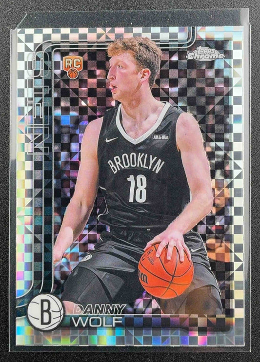 DANNY WOLF 2025-26 TOPPS CHROME #277 X-FRACTOR RC NETS