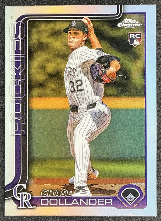 CHASE DOLLANDER 2025 TOPPS CHROME UPDATE #USC18 REFRACTOR RC ROCKIES