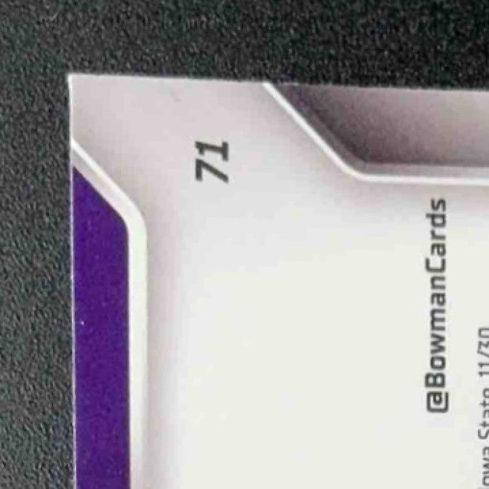 JAYCE BROWN 2025 BOWMAN CHROME UNIVERSITY SAPPHIRE #71 1ST PROSPECT WILDCATS