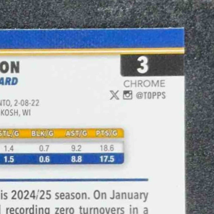 TYRESE HALIBURTON 2025-26 TOPPS CHROME #3 BASKETBALL REFRACTOR PACERS