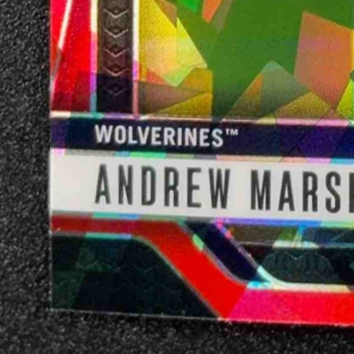 2025 Panini Prizm Draft Picks Andrew Marsh #157 Red Ice Rated Prospect