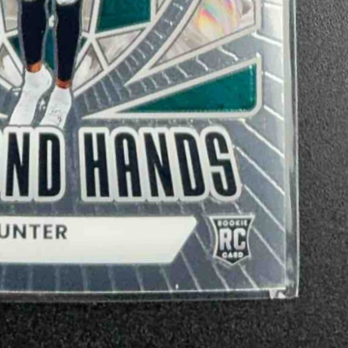TRAVIS HUNTER 2025 PANINI DONRUSS OPTIC #1 DIAMOND HANDS RC JAGUARS