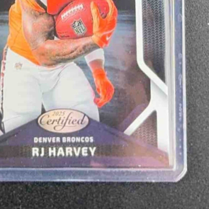 RJ HARVEY 2025 PANINI CERTIFIED #CRK-RHY ROOKIES RC BRONCOS