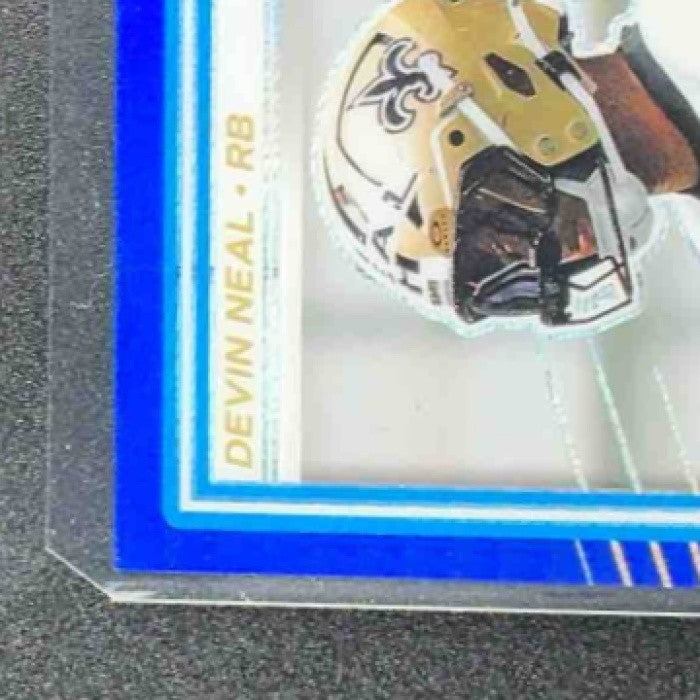 DEVIN NEAL 2025 PANINI DONRUSS OPTIC #282 RATED ROOKIE BLUE HYPER PRIZM SAINTS