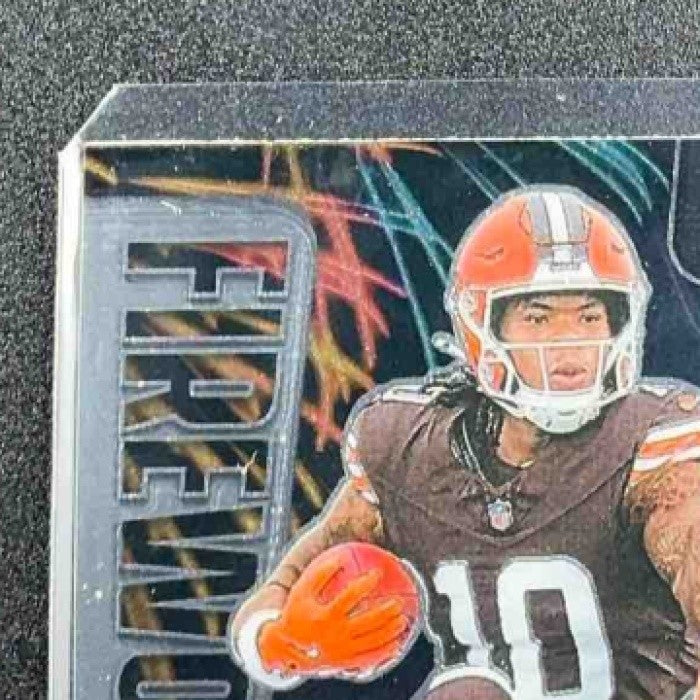 QUINSHON JUDKINS 2025 PANINI PRIZM #19 FIREWORKS BROWNS